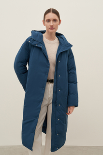 Пуховик-пальто женский Finn Flare FAD11015 синий S