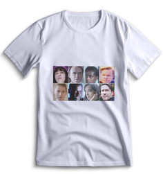 Футболка Top T-shirt черное зеркало 0007 белая XXS