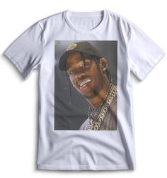 Футболка Top T-shirt Travis Scott (Тревис Скотт) 0100 белая S