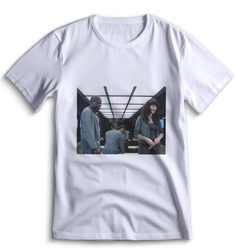 Футболка Top T-shirt черное зеркало 0035 белая 3XS