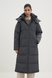 Пуховик-пальто женский Finn Flare FWC110101 серый M