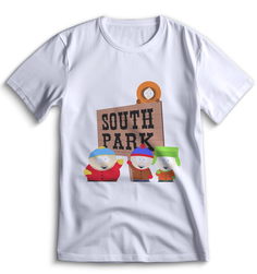 Футболка Top T-shirt Южный парк South Park 0013 белая XL