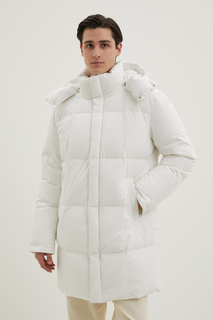 Пуховик-пальто мужской Finn-Flare FWD21036 белый XL