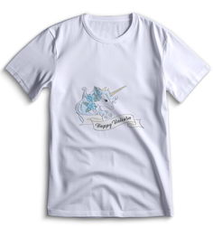 Футболка Top T-shirt Единорог 0036 белая XXS