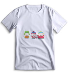 Футболка Top T-shirt Южный парк South Park 0111 белая XS