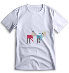 Футболка Top T-shirt Южный парк South Park 0170 белая 3XS