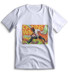Футболка Top T-shirt Человек Бензопила 0068 белая S