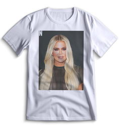 Футболка Top T-shirt Хлоя Кардашьян Khloe Kardashian 0028 белая 3XS