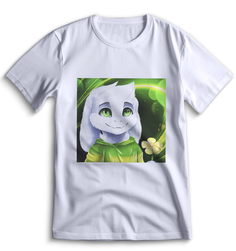 Футболка Top T-shirt Игра Андертейл (Undertale, Санса, Папирус, альфис) 0067 белая L