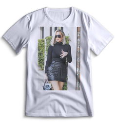 Футболка Top T-shirt Хлоя Кардашьян Khloe Kardashian 0060 белая M