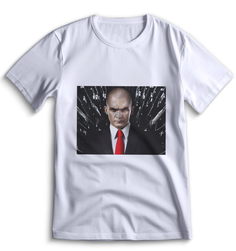 Футболка Top T-shirt Хитмен Hitman 0068 белая 3XS