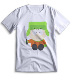 Футболка Top T-shirt Южный парк South Park 0104 белая 3XS