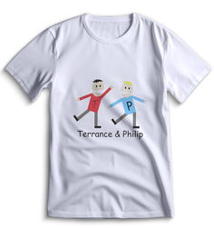 Футболка Top T-shirt Южный парк South Park 0164 белая XXS