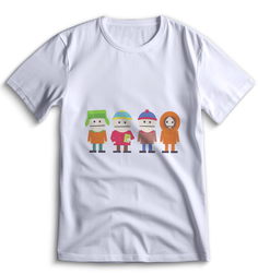 Футболка Top T-shirt Южный парк South Park 0171 белая XXS
