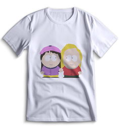 Футболка Top T-shirt Южный парк South Park 0094 белая 3XS