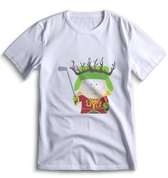 Футболка Top T-shirt Южный парк South Park 0041 белая 3XS