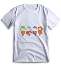 Футболка Top T-shirt Южный парк South Park 0171 белая XS