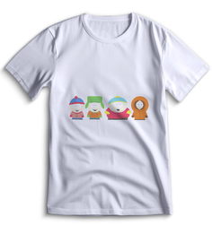 Футболка Top T-shirt Южный парк South Park 0012 белая XS