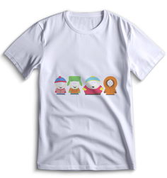 Футболка Top T-shirt Южный парк South Park 0147 белая XXS