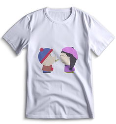 Футболка Top T-shirt Южный парк South Park 0146 (3) белая XXS