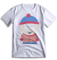 Футболка Top T-shirt Южный парк South Park 0014 белая XXS