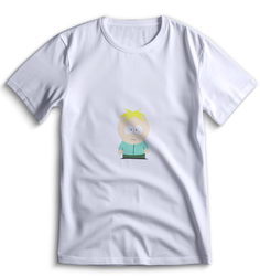Футболка Top T-shirt Южный парк South Park 0077 белая 3XS