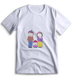 Футболка Top T-shirt Южный парк South Park 0151 белая 3XS