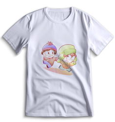 Футболка Top T-shirt Южный парк South Park 0156 белая 3XS