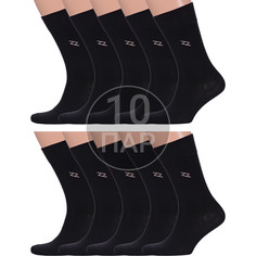 Комплект носков мужских Para Socks 10-M2D20 черных 27-29, 10 пар