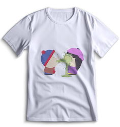 Футболка Top T-shirt Южный парк South Park 0146 (8) белая 3XS