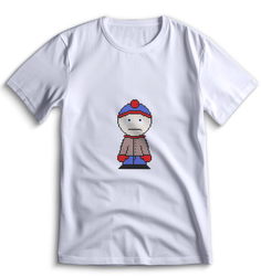 Футболка Top T-shirt Южный парк South Park 0152 белая 3XS
