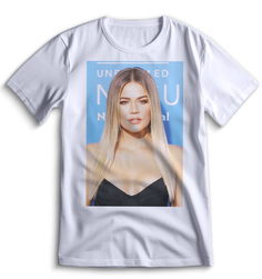 Футболка Top T-shirt Хлоя Кардашьян Khloe Kardashian 0034 белая XXS