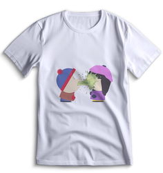 Футболка Top T-shirt Южный парк South Park 0146 (5) белая XXS