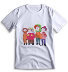 Футболка Top T-shirt Южный парк South Park 0193 белая 3XS