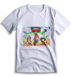 Футболка Top T-shirt Бравл Старс Brawl Stars 0104 белая XXS