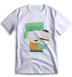 Футболка Top T-shirt Южный парк South Park 0101 белая XXS