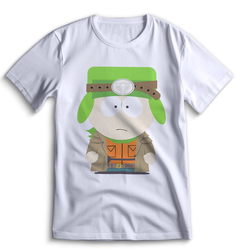 Футболка Top T-shirt Южный парк South Park 0114 белая XXS