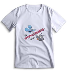 Футболка Top T-shirt Южный парк South Park 0003 белая 3XS