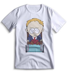 Футболка Top T-shirt Южный парк South Park 0052 белая 3XS