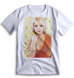 Футболка Top T-shirt Бритни Спирс Britney Spears 0118 белая L