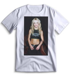 Футболка Top T-shirt Бритни Спирс Britney Spears 0015 белая L