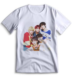 Футболка Top T-shirt TXT k-pop (Текст) 0080 белая XS