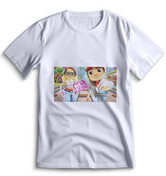 Футболка Top T-shirt Subway Surfers (Сабвей серфер, Сабвей серф) 0045 белая S