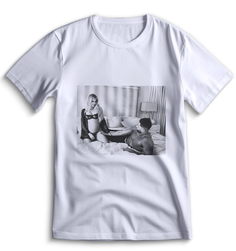 Футболка Top T-shirt Хлоя Кардашьян Khloe Kardashian 0108 белая XS