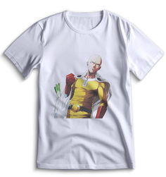 Футболка Top T-shirt Ванпанчмен 0008 белая 3XS