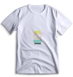 Футболка Top T-shirt Южный парк South Park 0077 белая XXS