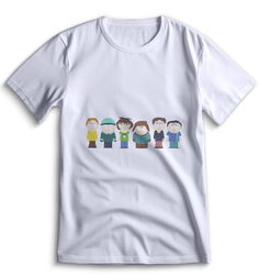 Футболка Top T-shirt Южный парк South Park 0020 белая XXS