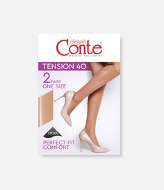"Conte" Гольфы женские Tension 40 Den, Natural