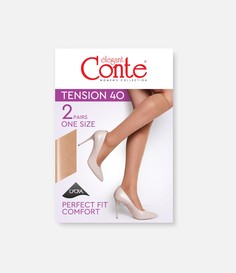 "Conte" Гольфы женские Tension 40 Den, Natural