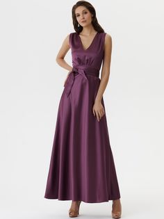 Платье женское Арт-Деко RP-334 фиолетовое 46 RU